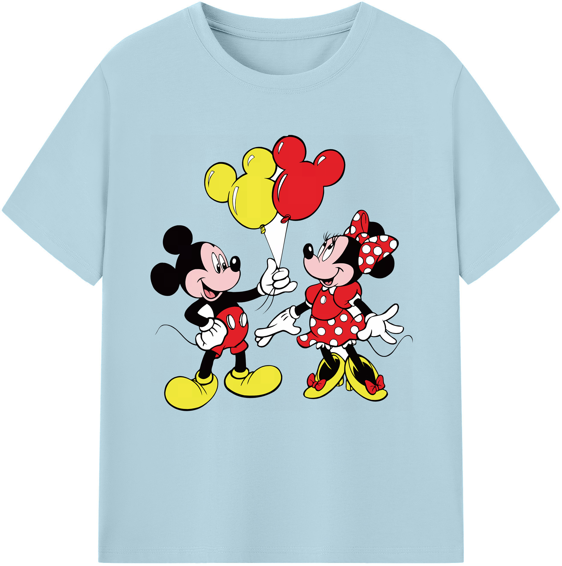 （画像用） ミッキーマウス Mickey Mouse 綿100％半袖Tシャツ（フロントプリント）